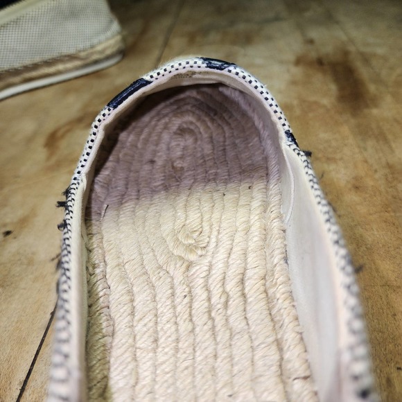 TORY BURCH sz 8.5 Lonnie Espadrille Navy Blue fixable damage - Picture 5 of 9